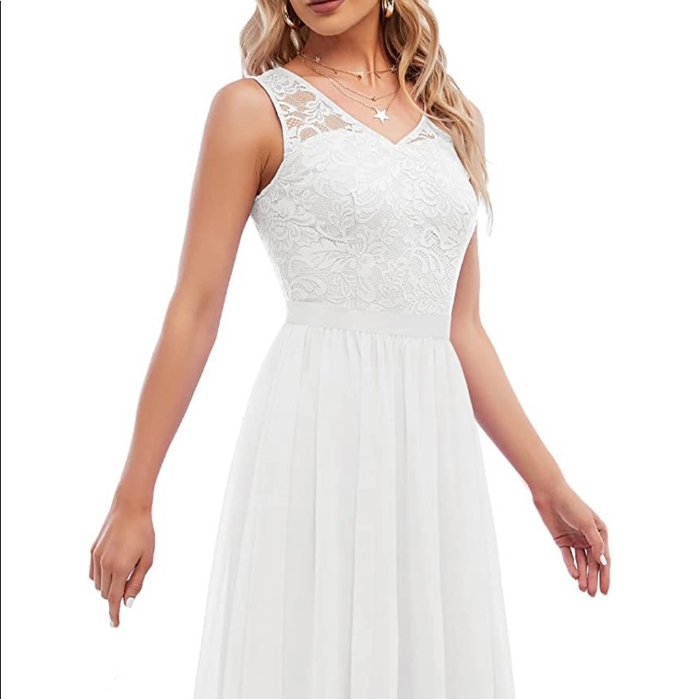 White Bridesmaid Dress